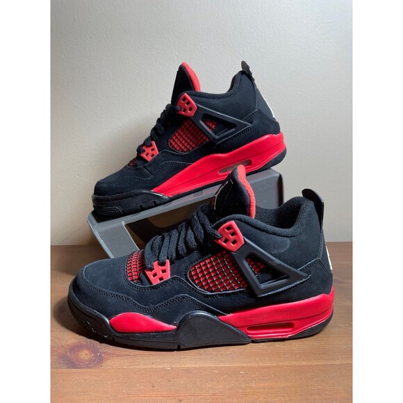 Jordan Air Jordan 4 Retro Red Thunder Black/Red Men’s Mid Top Basketball main image 8